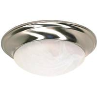 Nuvo Lighting 1 Light 12" Brushed Nickel Alabaster Glass Shade Ceiling Light Fixture