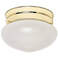 Nuvo Lighting 1 Light 6" Polished Brass Clear Bottom Squat Ball Shade Ceiling Light Fixture