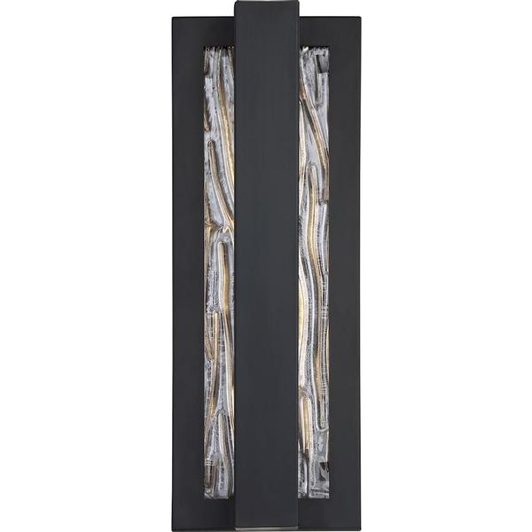 1 Light 15 watt 120 volt 3000K Aged Bronze Water Glass Dimmable LED Wall Sconce