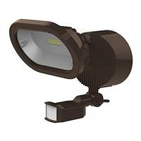 Nuvo Lighting 14 watt 120 volt 3000K Natural White Bronze LED Adjustable Security Light with Motion Sensor