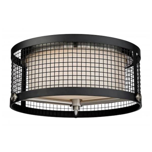 3 Light Black White Glass Shade Ceiling Light Fixture