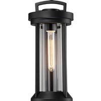 Nuvo Lighting 1 Light Aged Bronze Clear Glass Shade Wall Lantern Fixture
