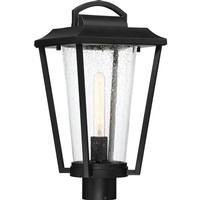 Nuvo Lighting 1 Light Aged Bronze Clear Seed Glass Shade Post Top Lantern Fixture