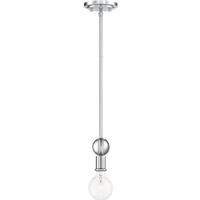 Nuvo Lighting 1 Light Polished Nickel with Crystal Accents Mini Pendant