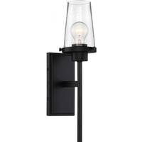Nuvo Lighting 1 Light Aged Bronze Clear Seeded Glass Shade Wall Sconce