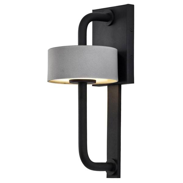 10 watt 120 volt 3000K Black/Silver Dimmable LED Outdoor Wall Sconce