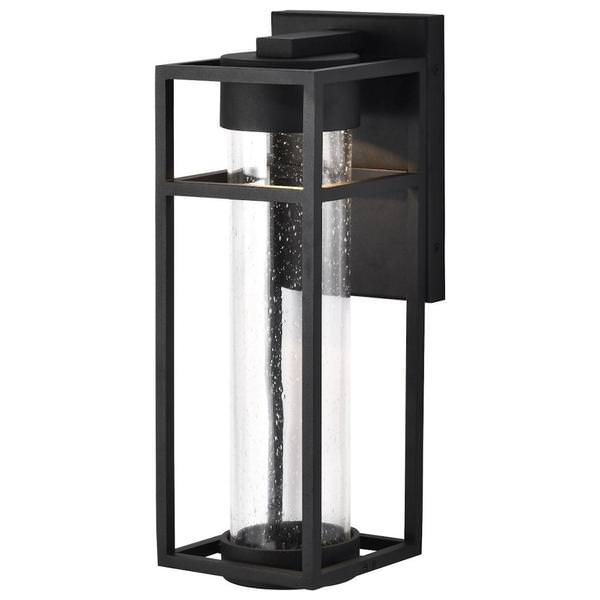 6 watt 120 volt 3000K Black Seeded Glass Dimmable LED Outdoor Wall Sconce