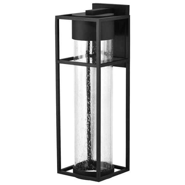 10 watt 120 volt 3000K Black Seeded Glass Dimmable LED Outdoor Wall Sconce