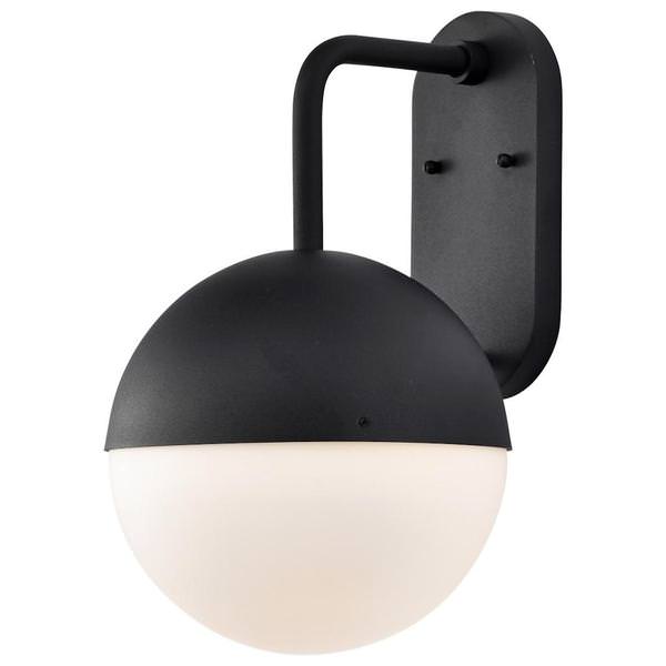 10 watt 120 volt 3000K Black Opal Glass Dimmable LED Outdoor Wall Sconce