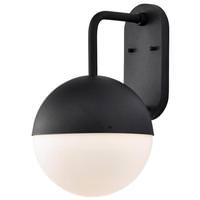 Nuvo Lighting 10 watt 120 volt 3000K Black Opal Glass Dimmable LED Outdoor Wall Sconce