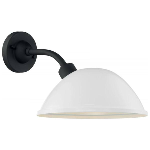 1 Light 120 volt Gloss White Outdoor Wall Sconce