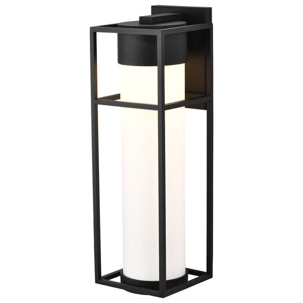 10 watt 120 volt 3000K Black Opal Glass Dimmable LED Outdoor Wall Sconce