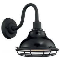 Nuvo Lighting 1 Light 120 volt Gloss Black Outdoor Wall Sconce