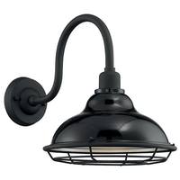 Nuvo Lighting 1 Light 120 volt Gloss Black Outdoor Wall Sconce
