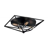 Nuvo Lighting 4 Light 120 volt Black with Polished Nickel Accents Ceiling Light Fixture