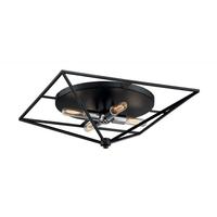 Nuvo Lighting 4 Light 120 volt Black with Polished Nickel Accents Ceiling Light Fixture