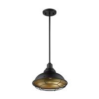 Nuvo Lighting 1 Light 120 volt Dark Bronze with Gold Accents Pendant Light Fixture