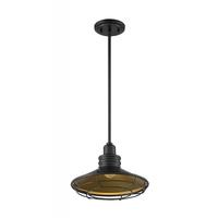 Nuvo Lighting 1 Light 120 volt Dark Bronze with Gold Accents Pendant Light Fixture