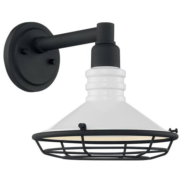1 Light 120 volt Gloss White Outdoor Wall Sconce