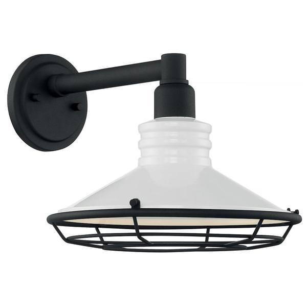 1 Light 120 volt Gloss White Outdoor Wall Sconce