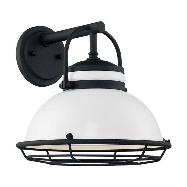 1 Light 120 volt Gloss White Outdoor Wall Sconce
