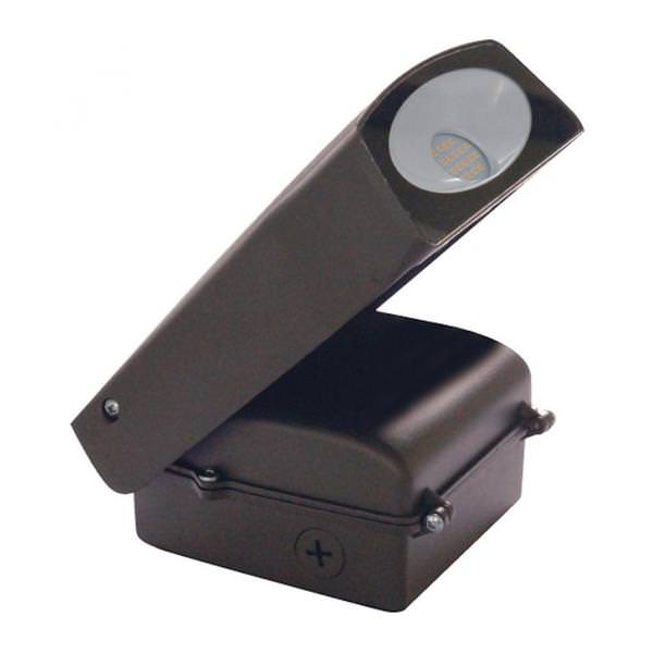 30 watt 120 volt 5000K Daylight Bronze Adjustable LED Wall Pack Light Fixture with Photocell