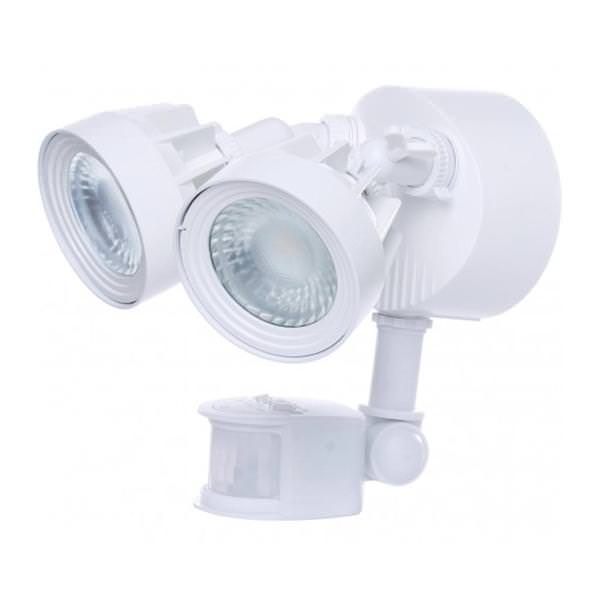 24 watt 120/277 volt 3000K Natural White White LED Security Light with Motion Sensor
