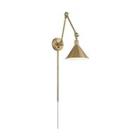 Nuvo Lighting 1 Light 120 volt Burnished Brass Swing Arm Lamp