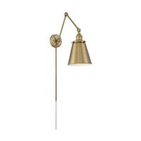 Nuvo Lighting 1 Light 120 volt Burnished Brass Swing Arm Lamp