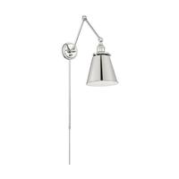 Nuvo Lighting 1 Light 120 volt Polished Nickel Swing Arm Lamp