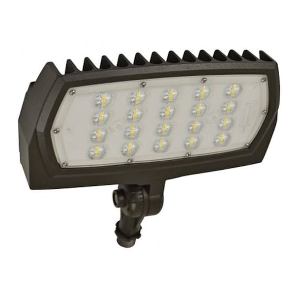 12 watt 120/277 volt 3000K Natural White Bronze LED Flood Light