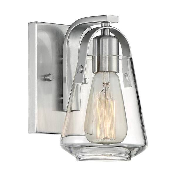 1 Light 120 volt Brushed Nickel Vanity Light Fixture