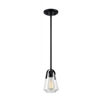 Nuvo Lighting 1 Light 120 volt Matte Black Indoor Mini Pendant Light Fixture
