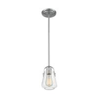 Nuvo Lighting 1 Light 120 volt Brushed Nickel Indoor Mini Pendant Light Fixture