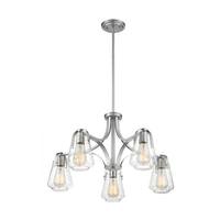 Nuvo Lighting 5 Light 120 volt Brushed Nickel Chandelier Light Fixture
