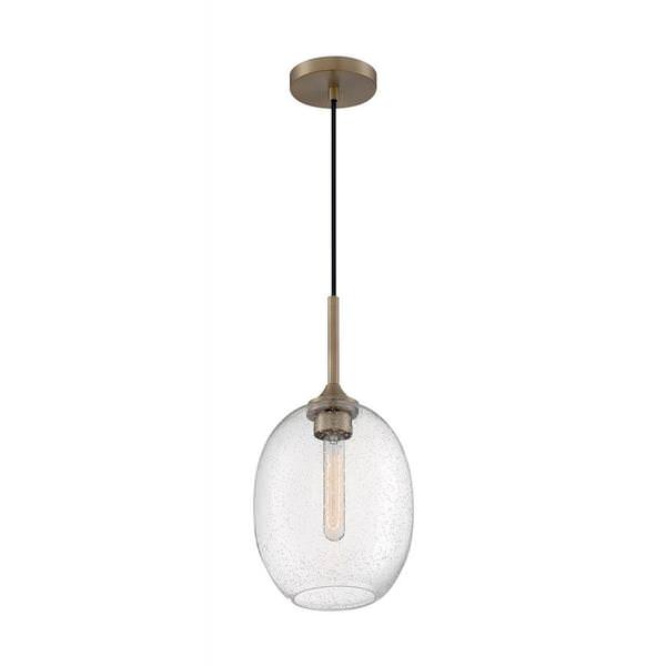 1 Light 120 volt Burnished Brass Pendant Light Fixture