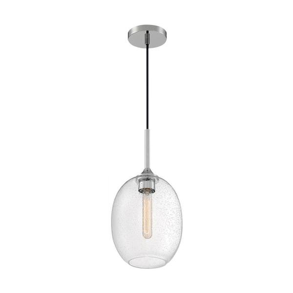 1 Light 120 volt Polished Nickel Pendant Light Fixture
