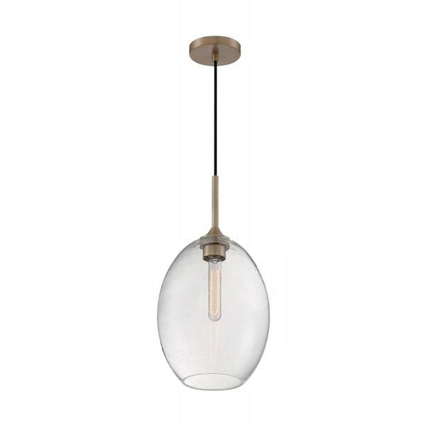 1 Light 120 volt Burnished Brass Pendant Light Fixture