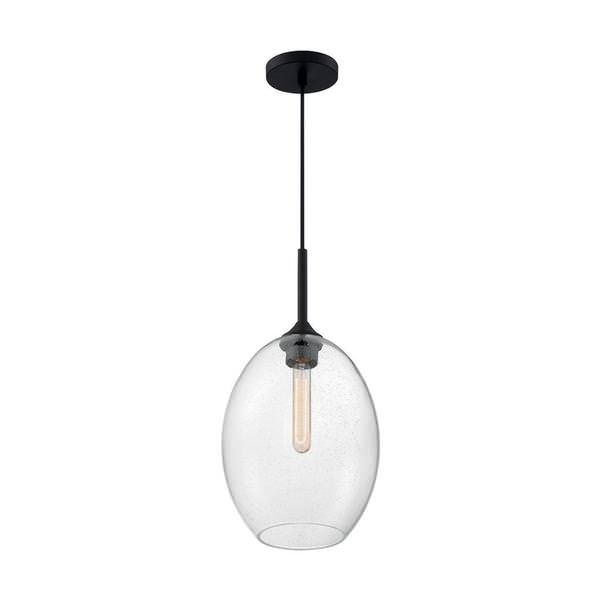 1 Light 120 volt Matte Black Pendant Light Fixture