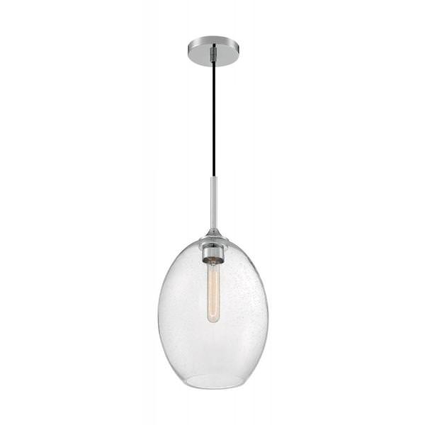 1 Light 120 volt Polished Nickel Pendant Light Fixture