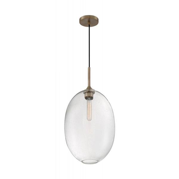 1 Light 120 volt Burnished Brass Pendant Light Fixture