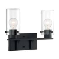 Nuvo Lighting 2 Light 120 volt Matte Black Vanity Light Fixture