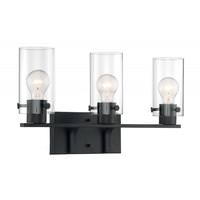 Nuvo Lighting 3 Light 120 volt Matte Black Vanity Light Fixture