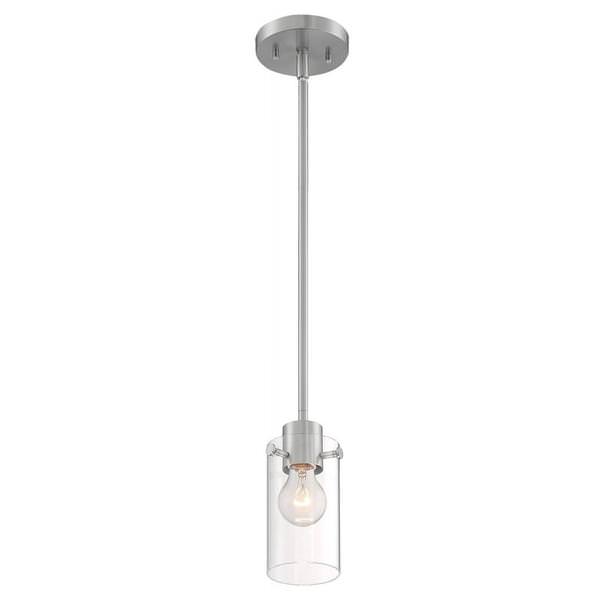 1 Light 120 volt Brushed Nickel Indoor Mini Pendant Light Fixture