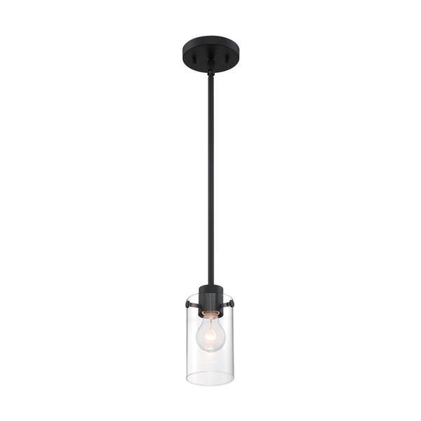 1 Light 120 volt Matte Black Indoor Mini Pendant Light Fixture