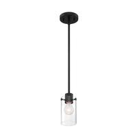 Nuvo Lighting 1 Light 120 volt Matte Black Indoor Mini Pendant Light Fixture