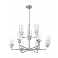 Nuvo Lighting 9 Light 120 volt Brushed Nickel Chandelier
