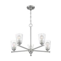 Nuvo Lighting 5 Light 120 volt Brushed Nickel Chandelier