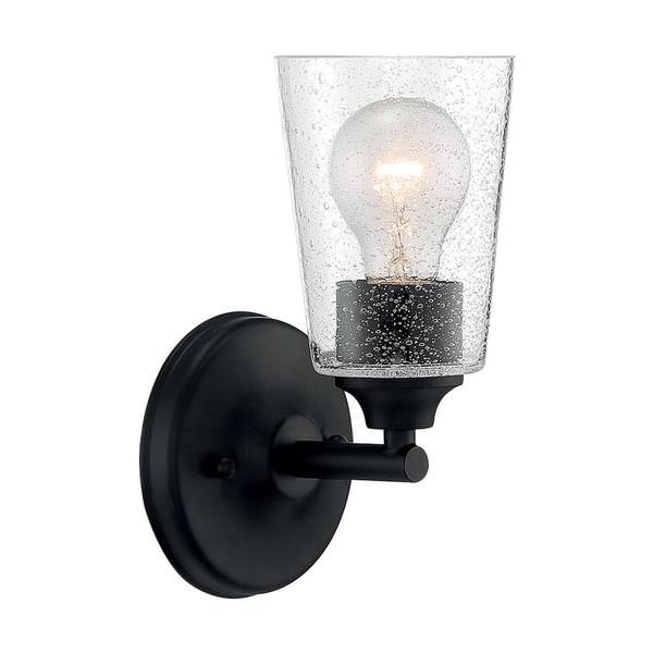 1 Light 120 volt Matte Black Vanity Light Fixture