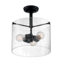 Nuvo Lighting 3 Light 120 volt Matte Black Ceiling Light Fixture